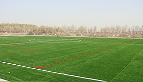 Artificial turf football field