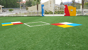 School playground artificial turf