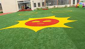 School playground artificial turf